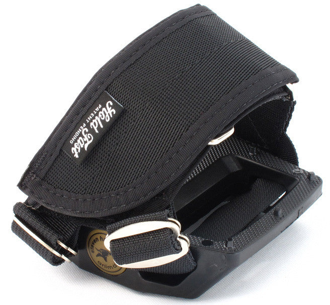 bike pedals with straps Black FRS Pedal Straps