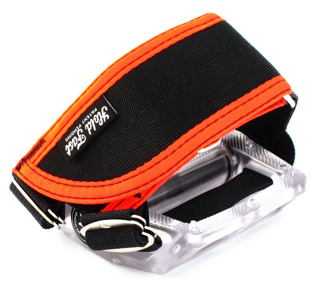 foot retention fixed gear Fluorescent Orange FRS Pedal Straps