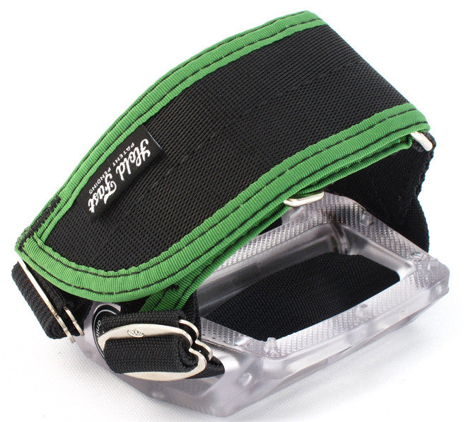 pedale mit straps Green FRS Pedal Straps